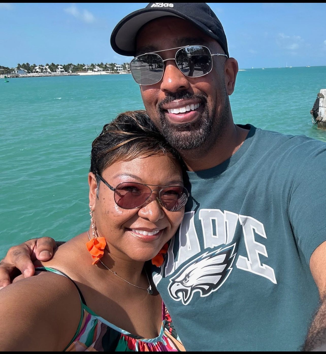 Betty Edmonds with her husband Stephen in Key West